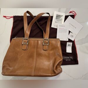 Coach Tan Leather Interior Bag